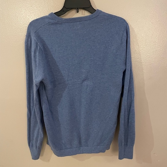 J. Crew Men’s XS Cotton Crewneck Sweater in Heather Blue - Picture 3 of 3